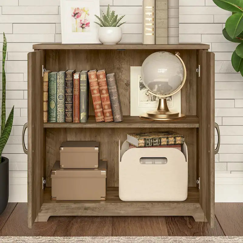 Bush Furniture Cabot Small Storage Cabinet with Doors