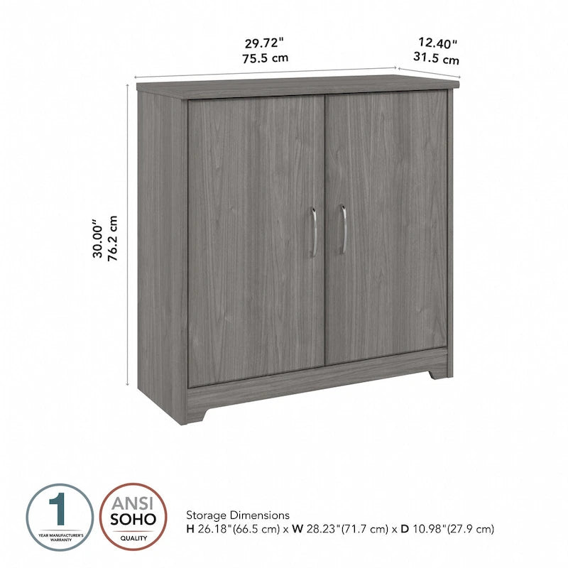Bush Furniture Cabot Small Storage Cabinet with Doors