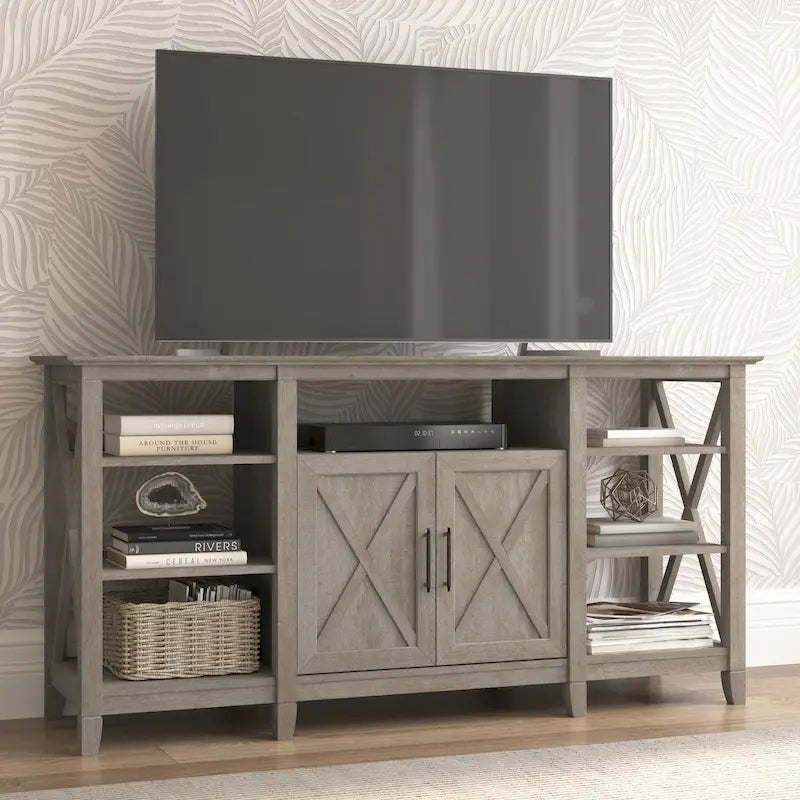 Key West Tall TV Stand with Storage by Bush Furniture