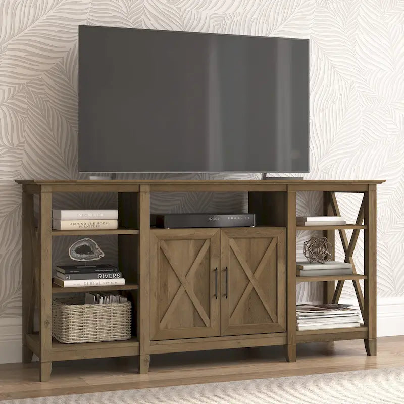 Key West Tall TV Stand with Storage by Bush Furniture