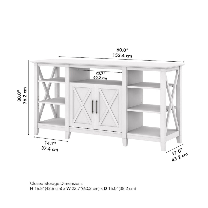Key West Tall TV Stand with Storage by Bush Furniture
