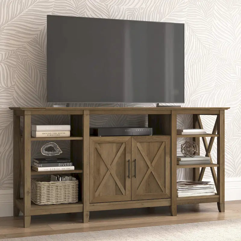 Key West Tall TV Stand with Storage by Bush Furniture