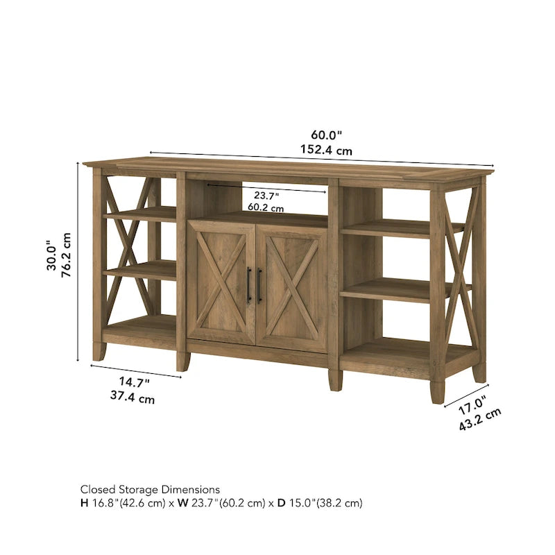 Key West Tall TV Stand with Storage by Bush Furniture