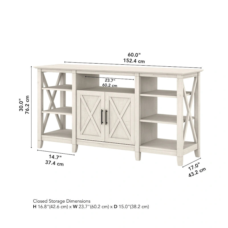 Key West Tall TV Stand with Storage by Bush Furniture