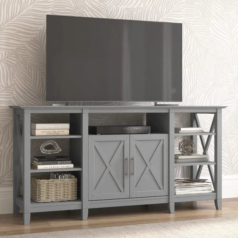 Key West Tall TV Stand with Storage by Bush Furniture
