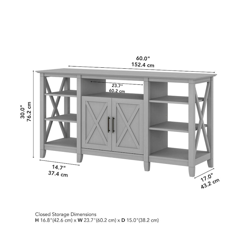 Key West Tall TV Stand with Storage by Bush Furniture