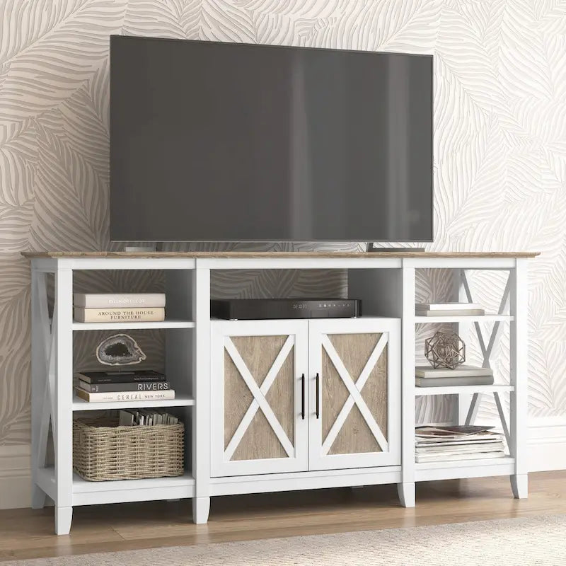 Key West Tall TV Stand with Storage by Bush Furniture