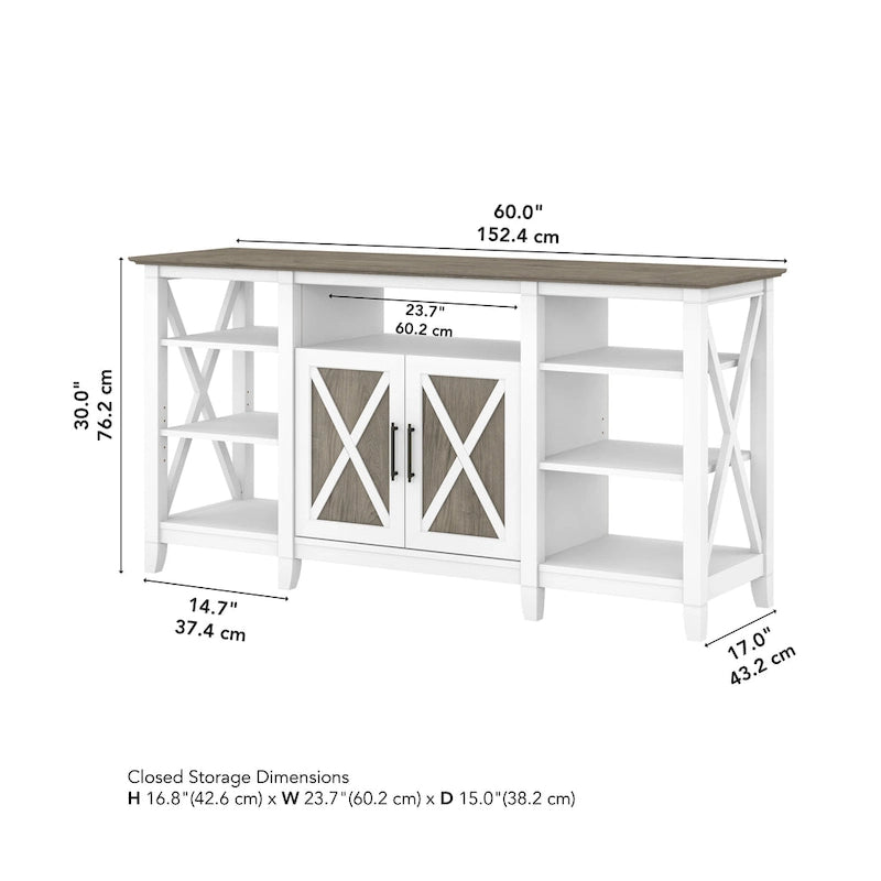 Key West Tall TV Stand with Storage by Bush Furniture