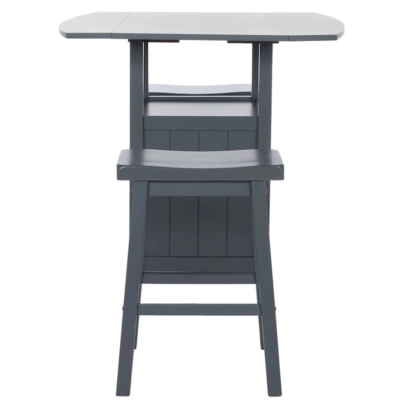 SAFAVIEH Mascha 3-Piece Set Drop Leaf Pub Table - 36 W x 36 L x 36 H - 36Wx36Dx36H