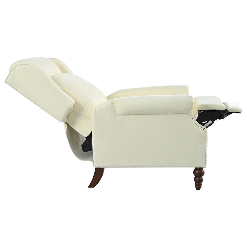 Barnn Upholstered Recliner with Wing Back by Christopher Knight Home