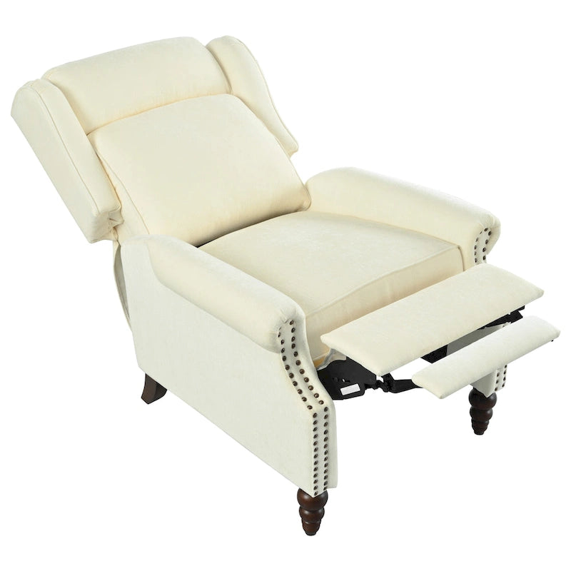 Barnn Upholstered Recliner with Wing Back by Christopher Knight Home