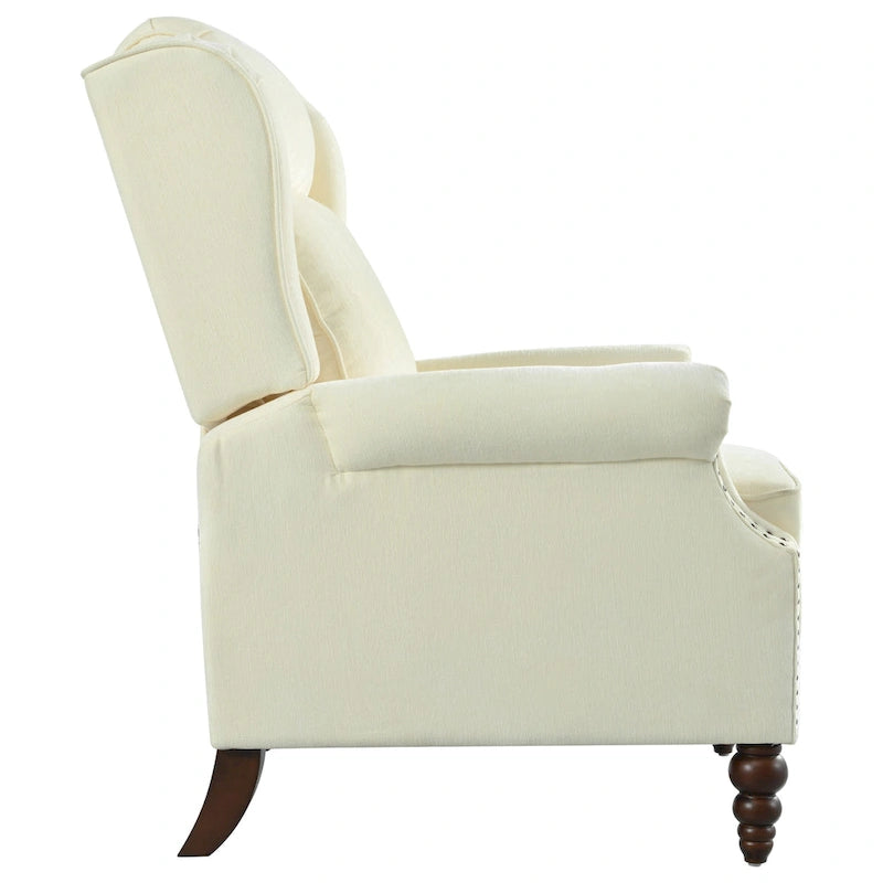 Barnn Upholstered Recliner with Wing Back by Christopher Knight Home