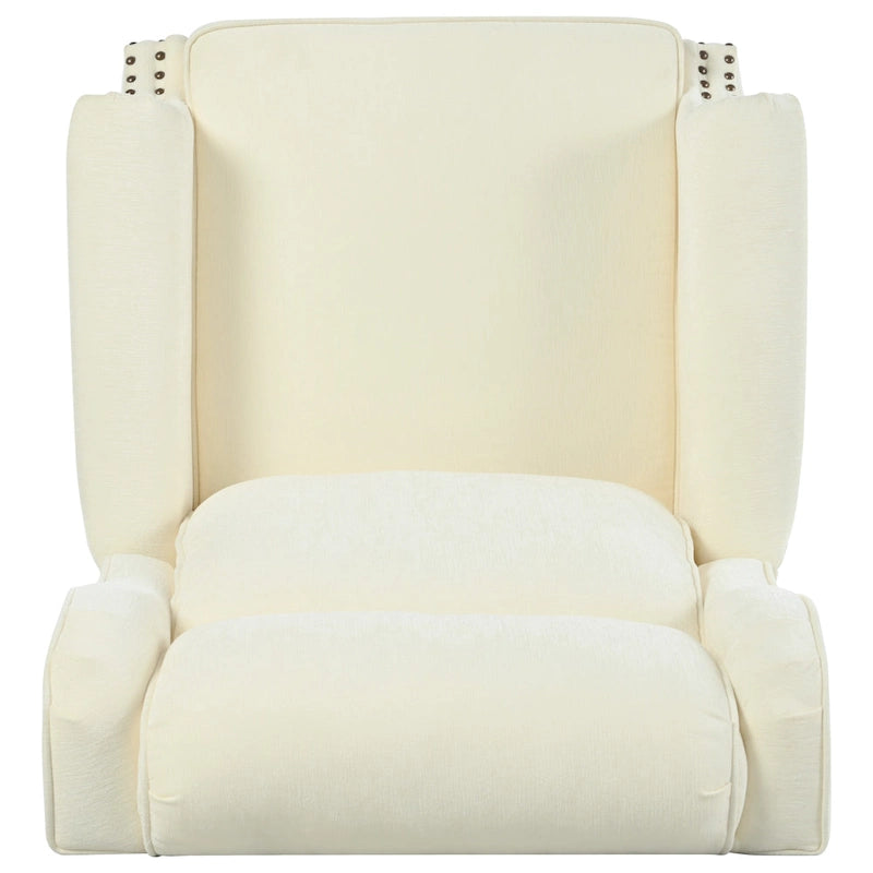 Barnn Upholstered Recliner with Wing Back by Christopher Knight Home