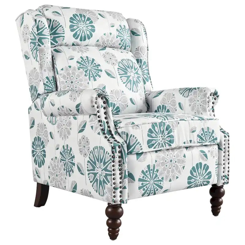 Barnn Upholstered Recliner with Wing Back by Christopher Knight Home