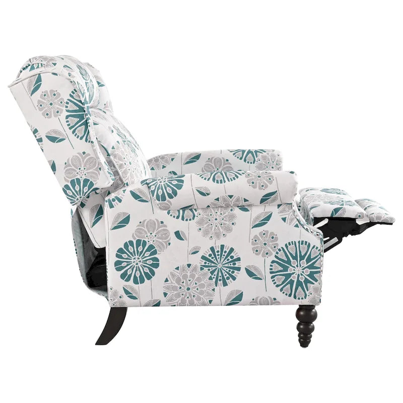 Barnn Upholstered Recliner with Wing Back by Christopher Knight Home
