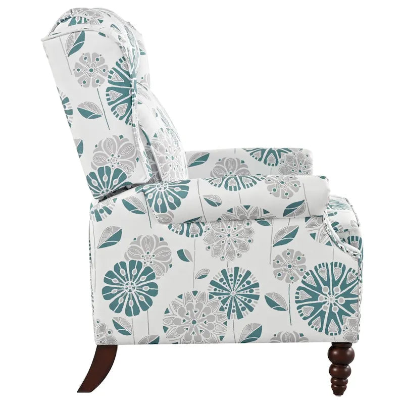 Barnn Upholstered Recliner with Wing Back by Christopher Knight Home