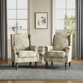 Traditional Nailhead Trim Armchair Accent Chairs Set of 2
