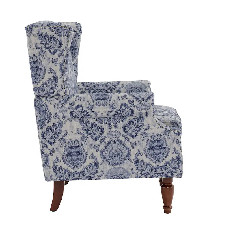 Traditional Nailhead Trim Armchair Accent Chairs Set of 2