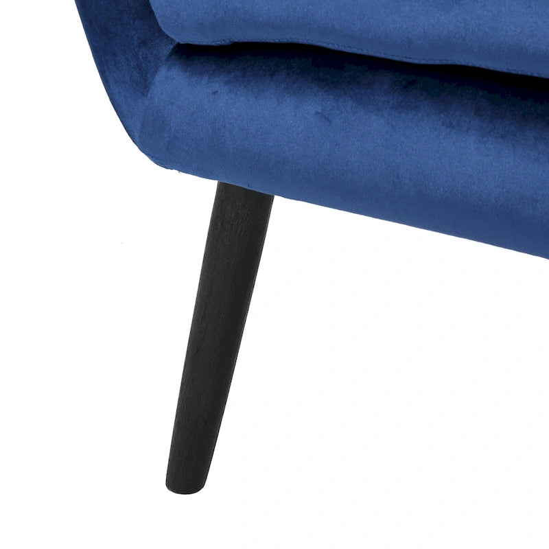 34.25 Velvet Wingback Arm Chair