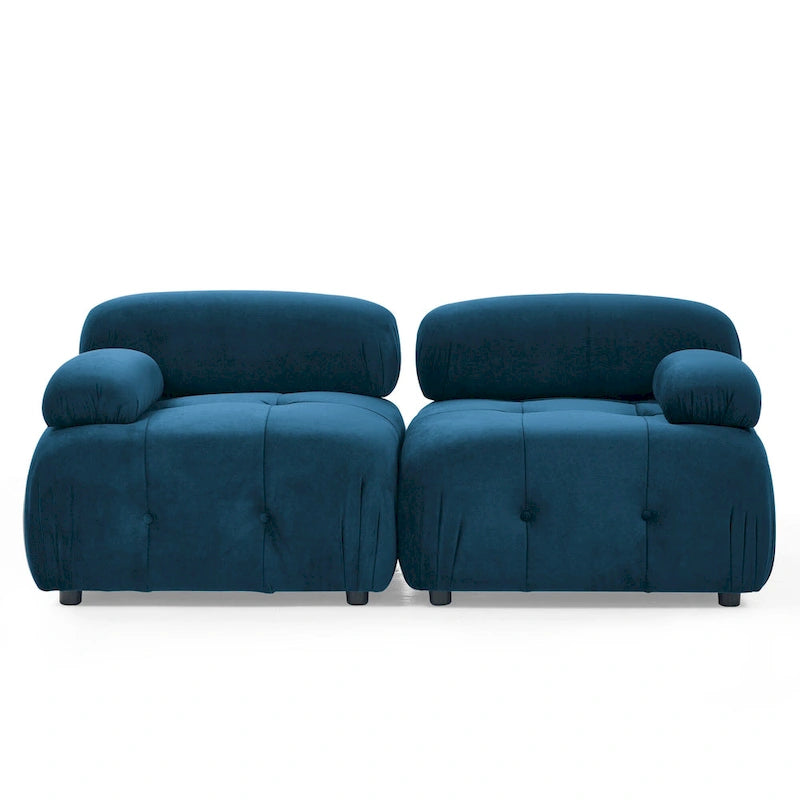 Blue 93 Modular L-Shaped 4-Seater Sofa with Reversible Ottoman