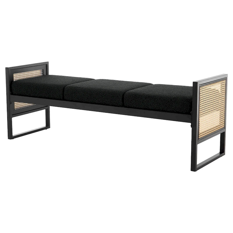 Fabric Upholstered Storage Bench for End of Bed, Entryway - 56.69L x 16.93W x 22.4H