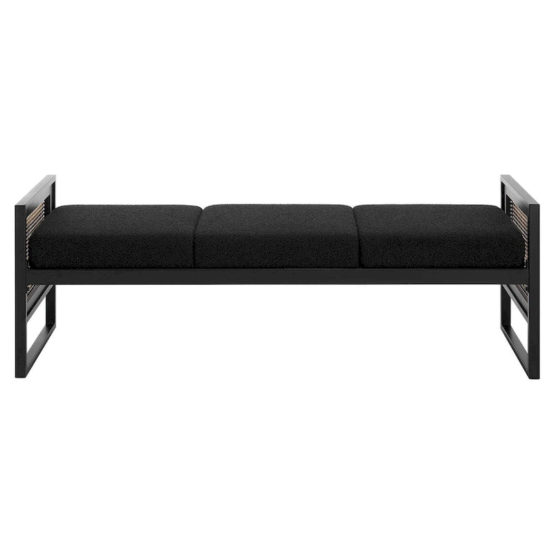 Fabric Upholstered Storage Bench for End of Bed, Entryway - 56.69L x 16.93W x 22.4H