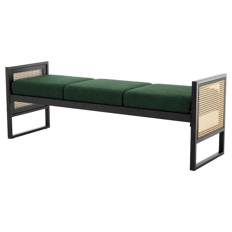 Fabric Upholstered Storage Bench for End of Bed, Entryway - 56.69L x 16.93W x 22.4H