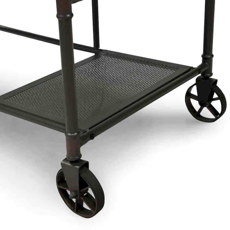 Wini Industrial Black 47-inch Metal Computer Desk by Furniture of America