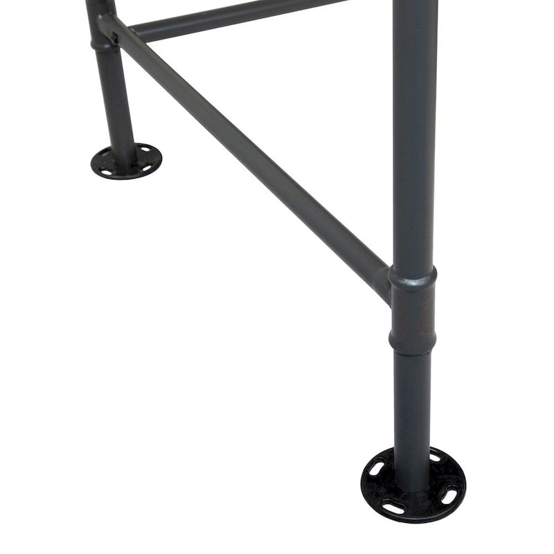 Wini Industrial Black 47-inch Metal Computer Desk by Furniture of America