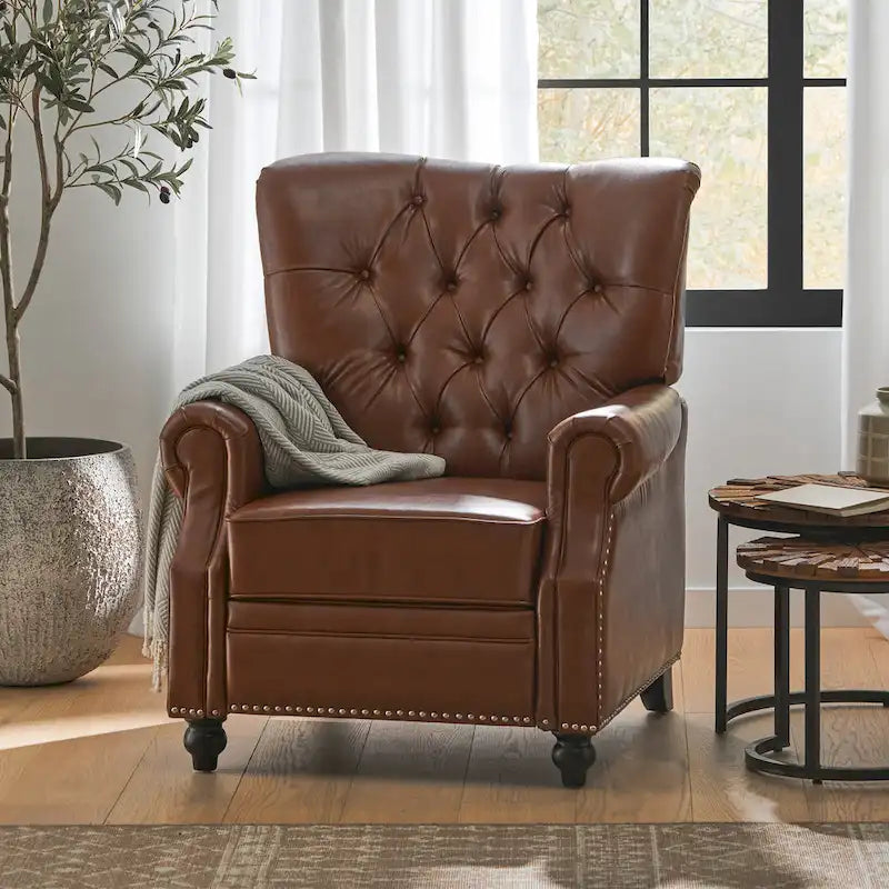 Callade Contemporary Upholstered Recliner by Christopher Knight Home