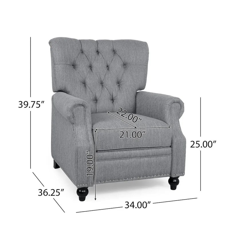 Callade Contemporary Upholstered Recliner by Christopher Knight Home