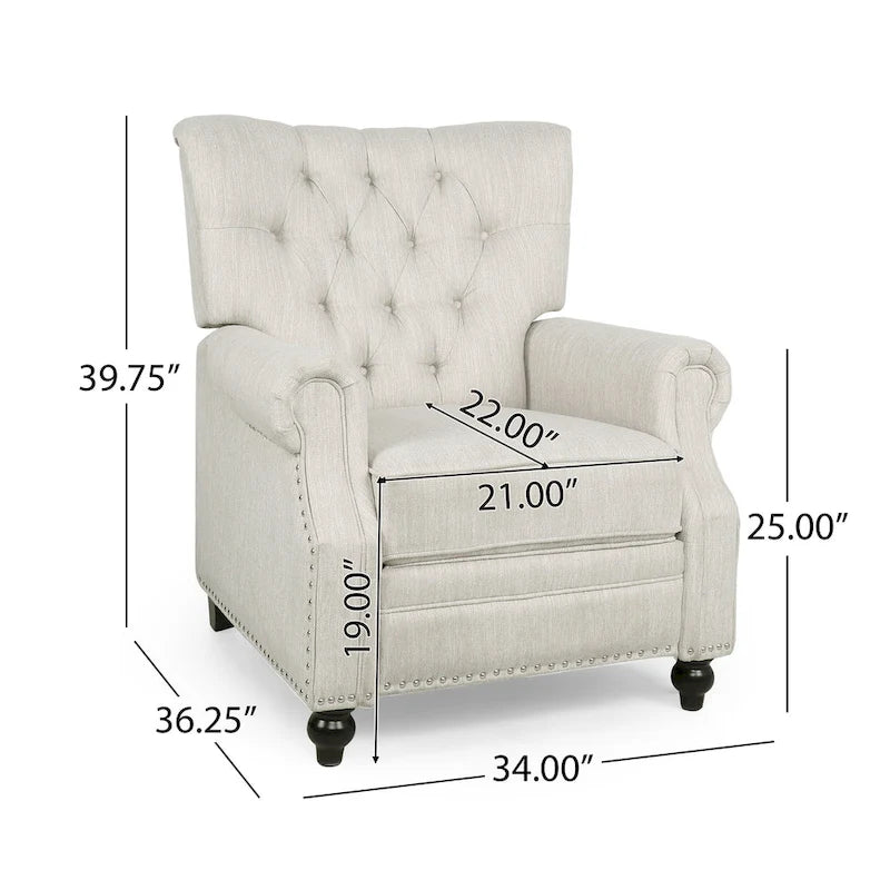Callade Contemporary Upholstered Recliner by Christopher Knight Home