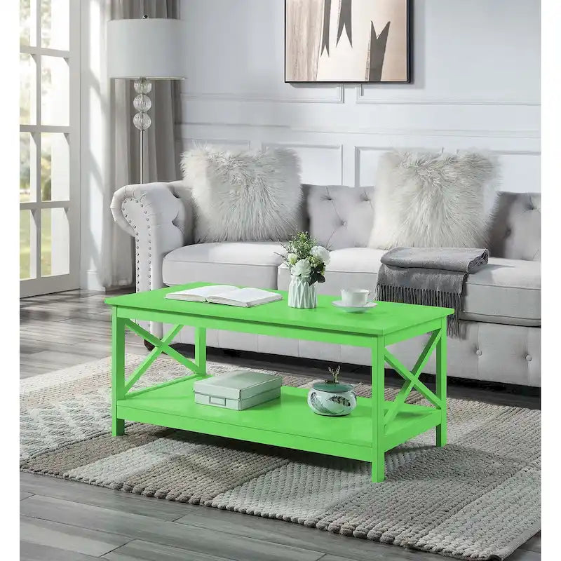 Convenience Concepts Oxford Coffee Table with Shelf