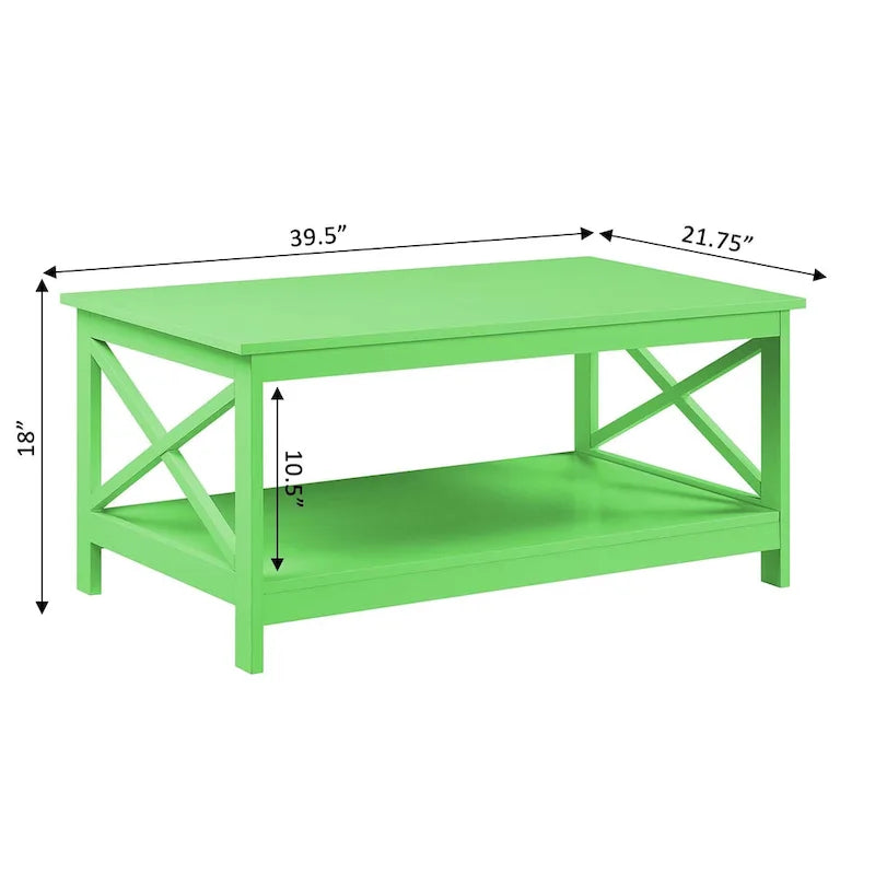 Convenience Concepts Oxford Coffee Table with Shelf