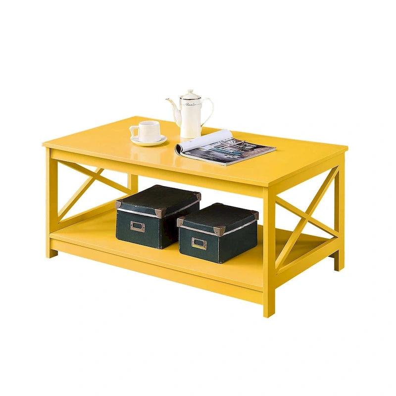 Convenience Concepts Oxford Coffee Table with Shelf