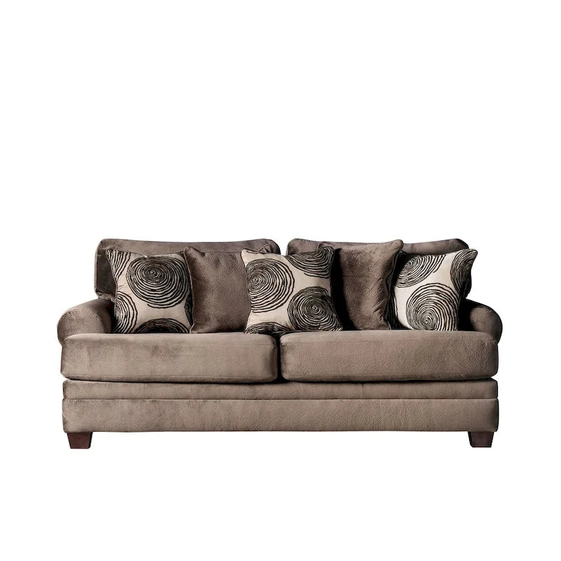 Jeta Transitional Microfiber Padded 2-Piece Living Room Set by Furniture of America