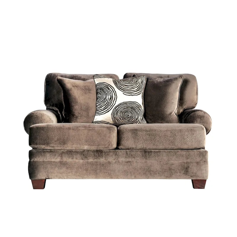 Jeta Transitional Microfiber Padded 2-Piece Living Room Set by Furniture of America