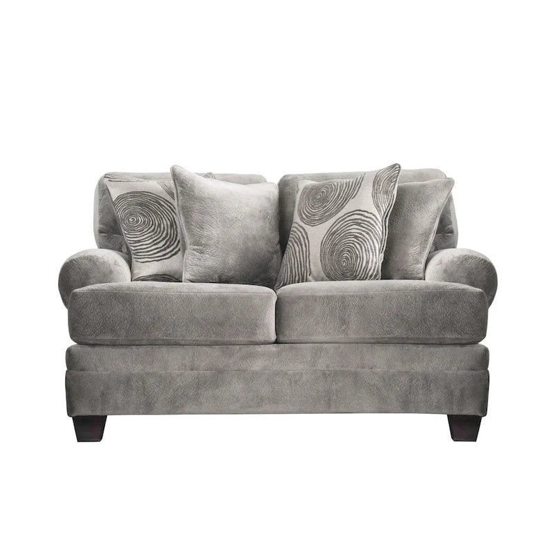 Jeta Transitional Microfiber Padded 2-Piece Living Room Set by Furniture of America