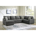 Signature Design by Ashley Edenfield 3-Piece Sectional with Chaise - 139W x 89D x 35H