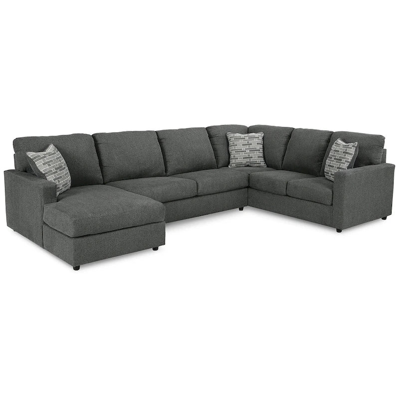 Signature Design by Ashley Edenfield 3-Piece Sectional with Chaise - 139W x 89D x 35H