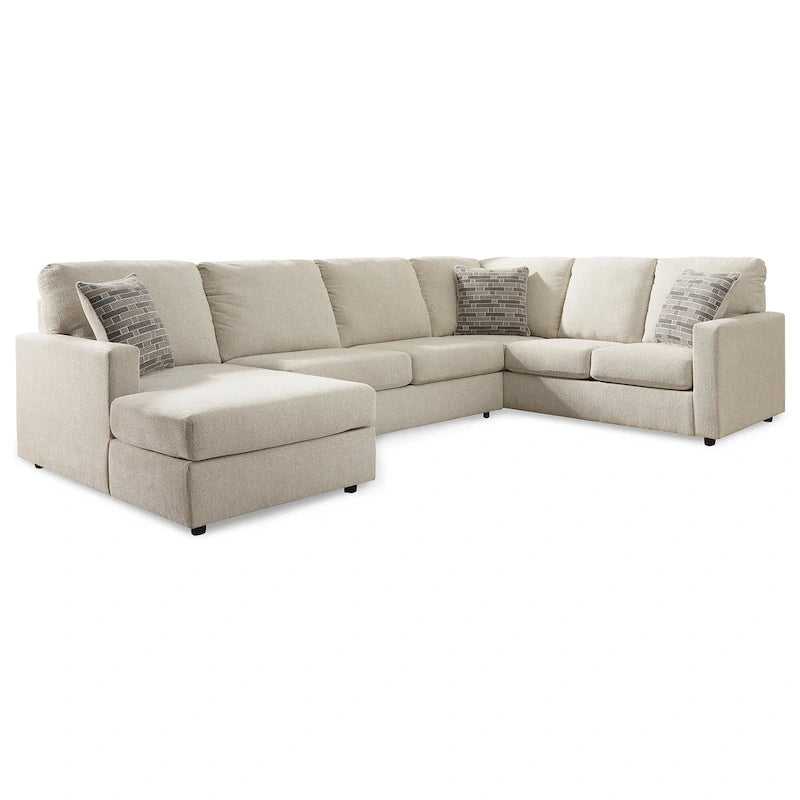Signature Design by Ashley Edenfield 3-Piece Sectional with Chaise - 139W x 89D x 35H
