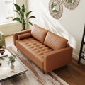 70 Upholstery Leather Square Arm Sofa