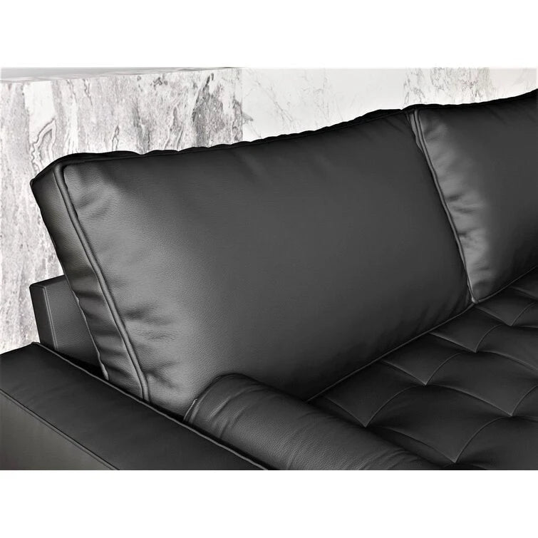 70 Upholstery Leather Square Arm Sofa
