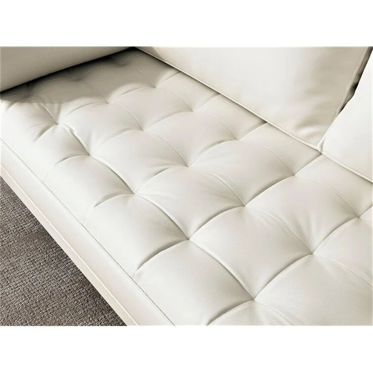 70 Upholstery Leather Square Arm Sofa