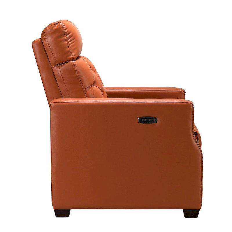 Alina 31.50 Wide Genuine Leather Power Recliner with USB Port