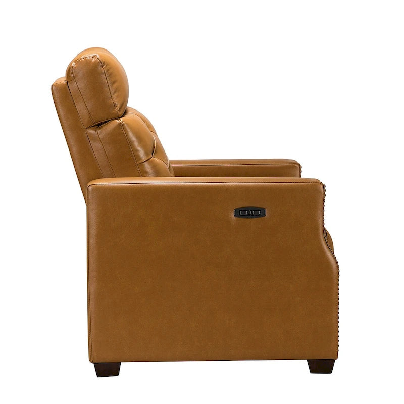 Alina 31.50 Wide Genuine Leather Power Recliner with USB Port