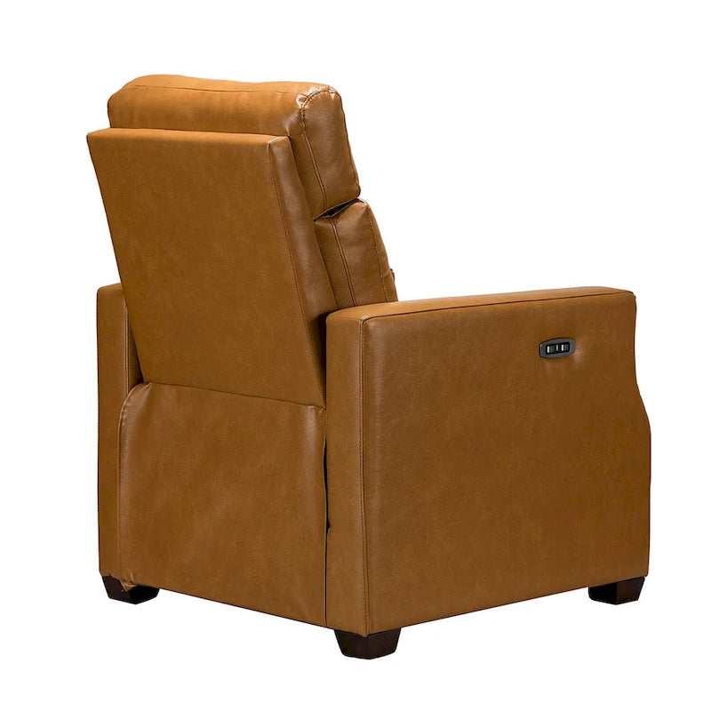 Alina 31.50 Wide Genuine Leather Power Recliner with USB Port