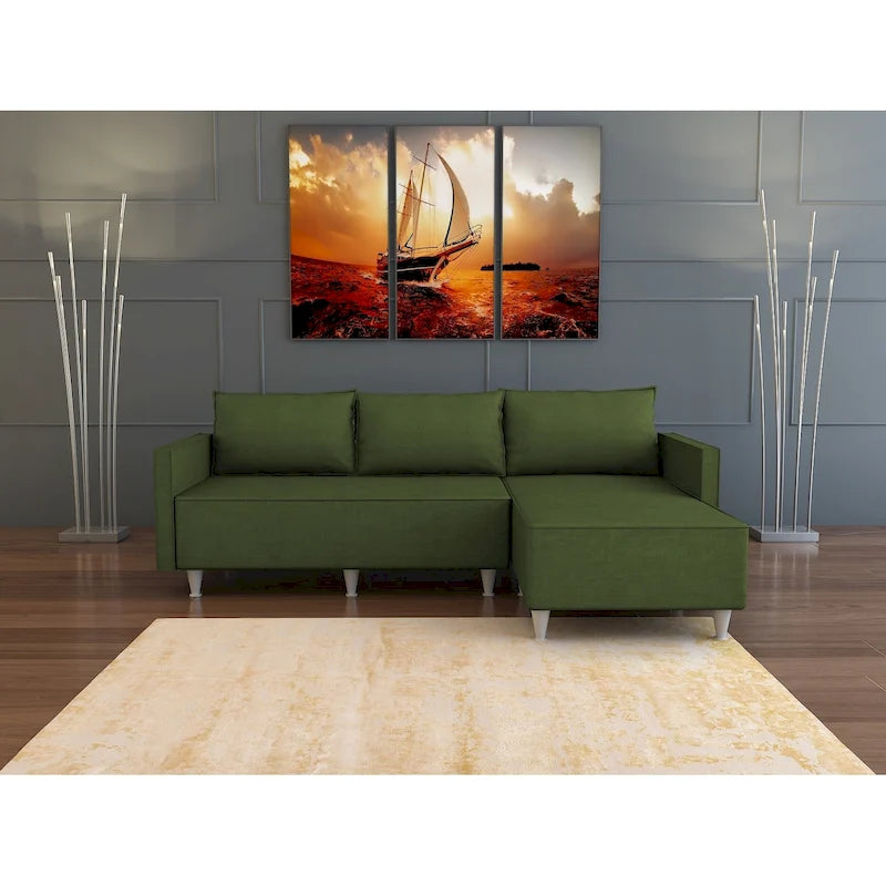 Bolivya Modern L-shaped Sectional Sofa