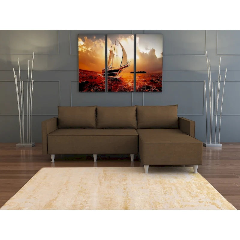 Bolivya Modern L-shaped Sectional Sofa