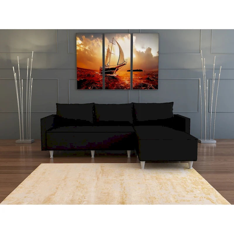 Bolivya Modern L-shaped Sectional Sofa